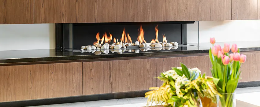 Double-height Fireplace Design Refurbishment in West University Place, Texas