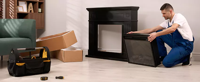 Old Rusted Metal Fireplace Repair And Replacement in West University Place, TX